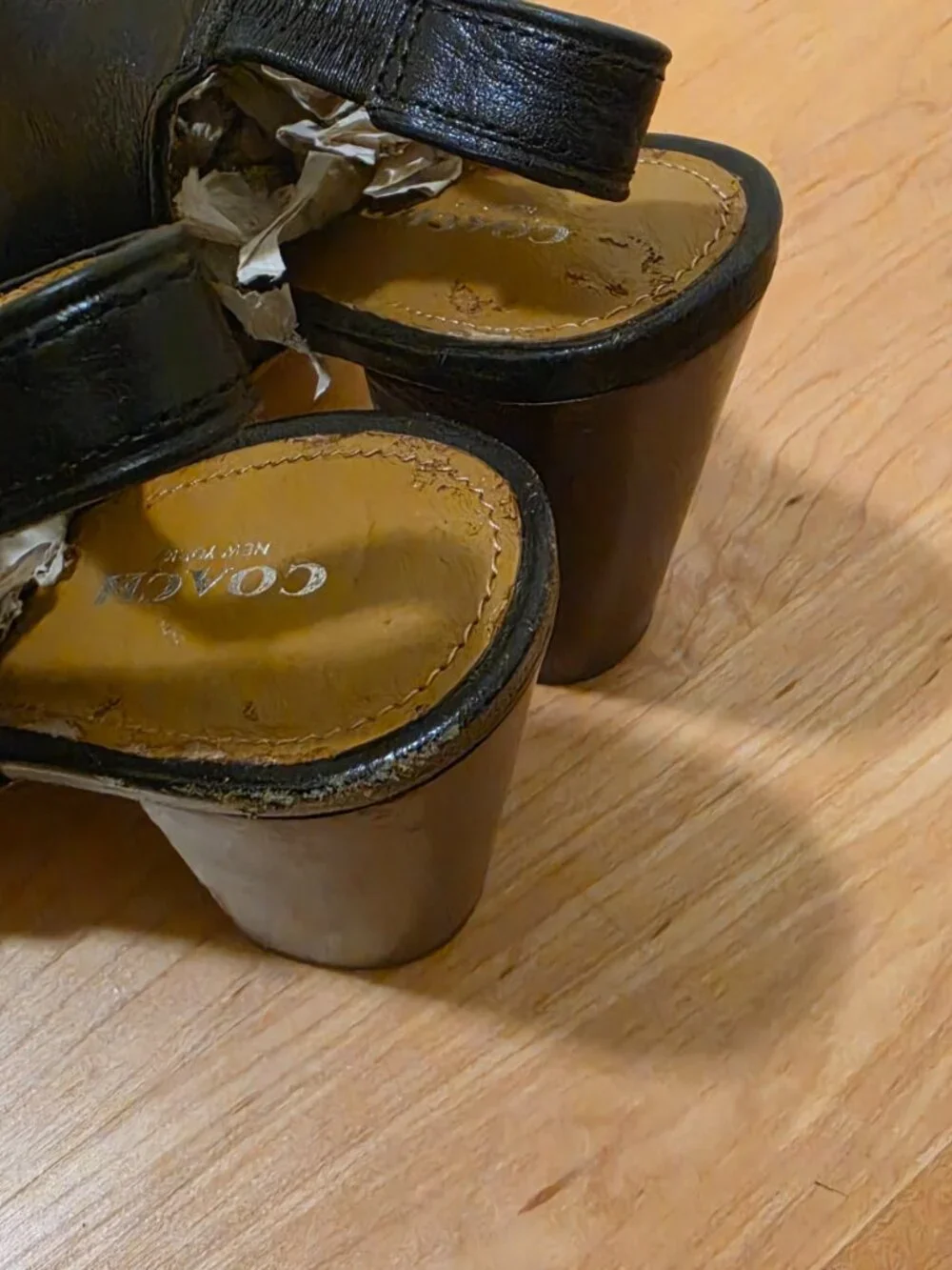 Coach slingback heels